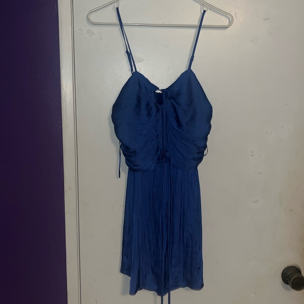 House of Harlow Satin Royal Blue Dress Size Small